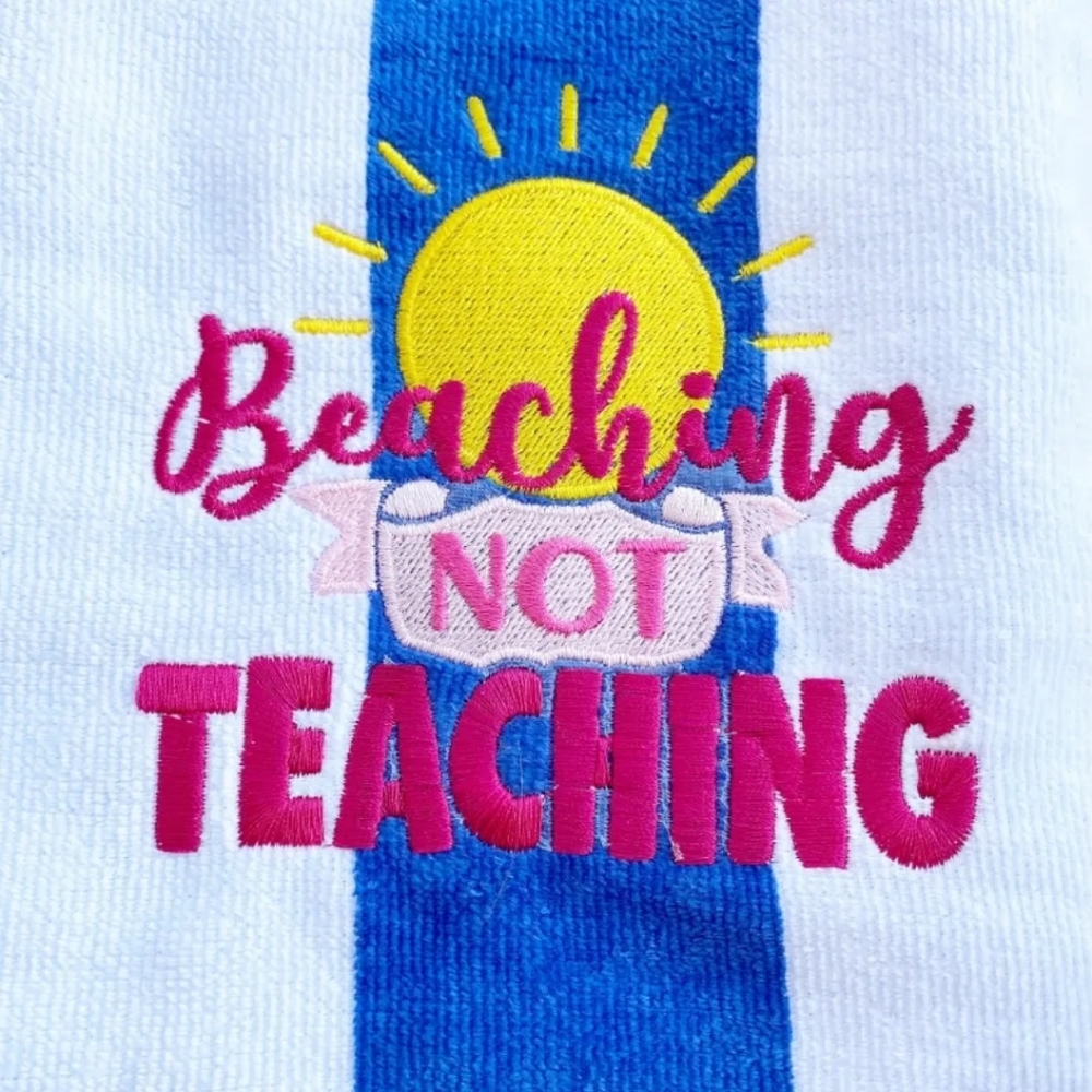 Beach Towel. Teacher gift